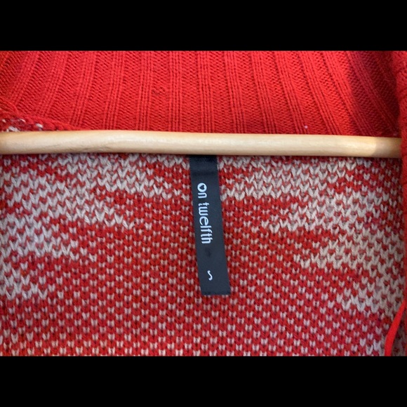 Red Aztec Cardigan - Picture 3 of 4